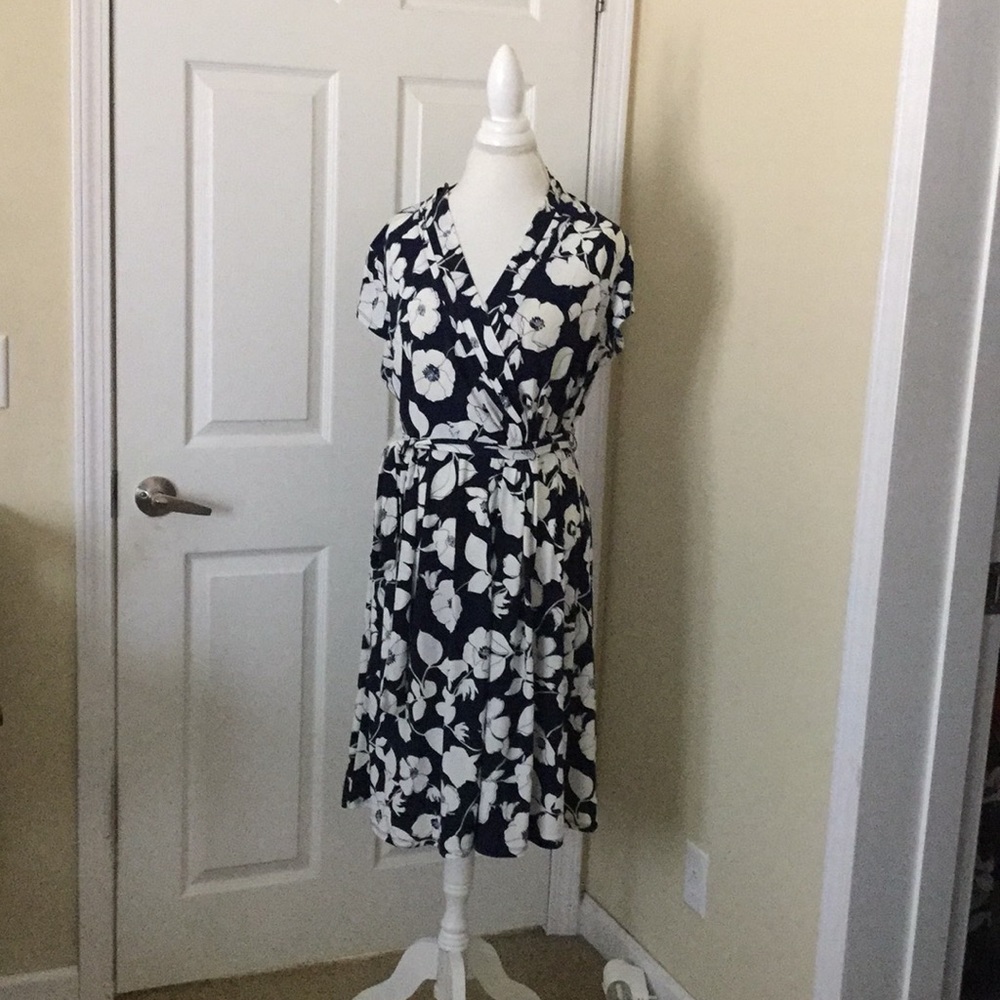 Liz Claiborne faux wrap dress.